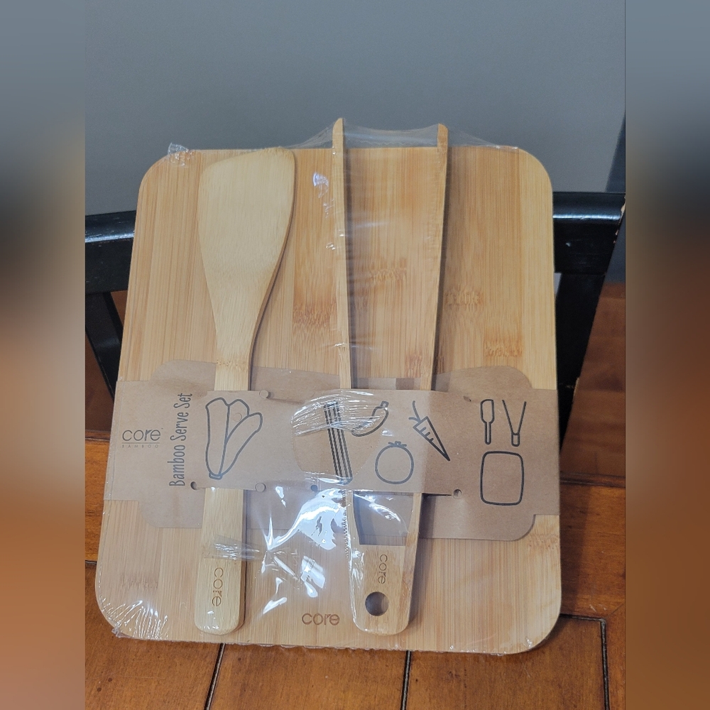 Beautiful bamboo serving set